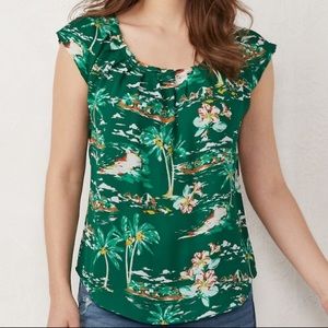 Lauren Conrad Pleated Blouse | XS